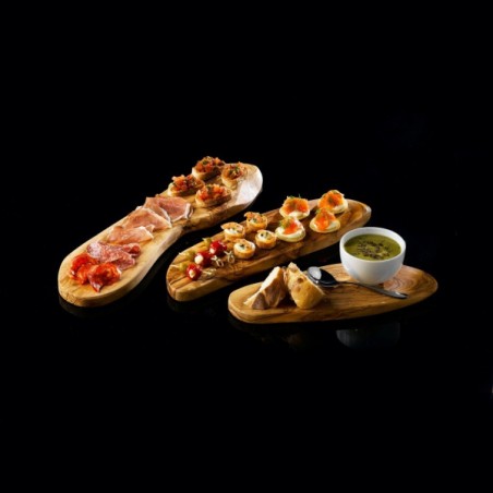 Tagliere e rotella pizza in legno di Ulivo - Arte Legno