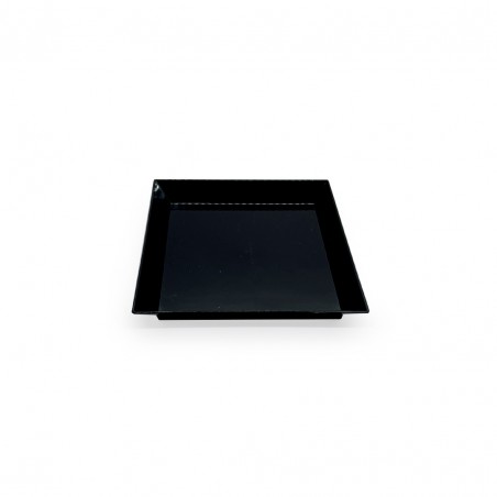Piatto cubik nero in PS per finger food 10X10 cm (PZ.100)