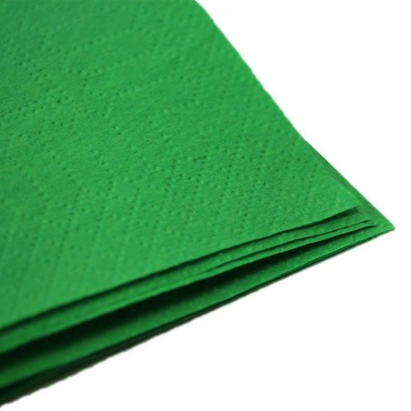 Tovaglioli in cellulosa verde due veli 25x25cm (PZ.100)