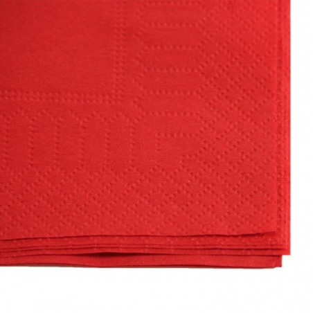 Tovaglioli in cellulosa rosso due veli 33x33cm (PZ.50)
