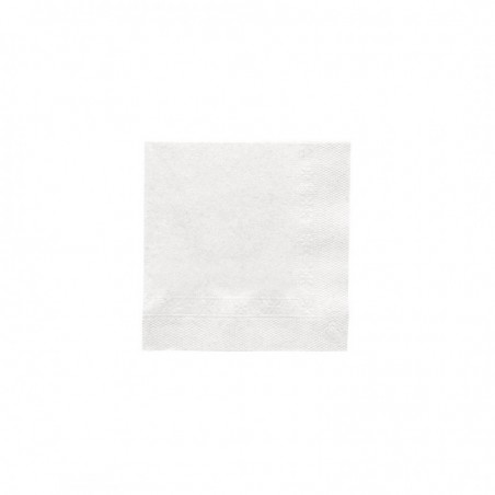 Tovagliolo bianco goffrato in cellulosa due veli 20x20cm (PZ.100)
