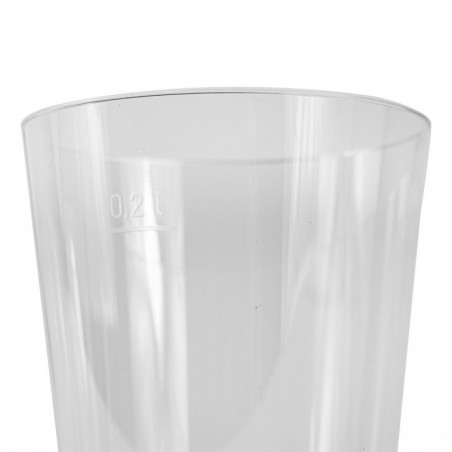 Bicchiere in plastica PS conico da 200ml (PZ.50)