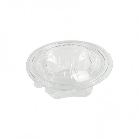 Contenitore per asporto in plastica sferico con coperchio da 375ml (PZ.75)