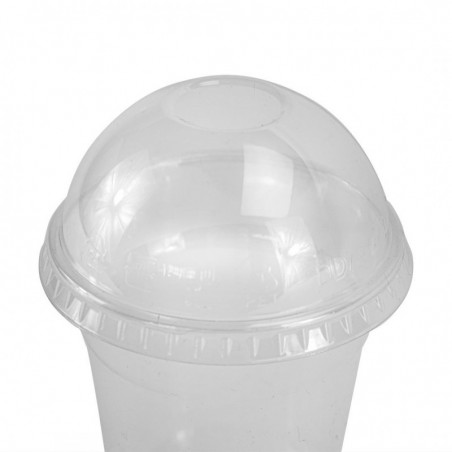 Coperchio a cupola per bicchiere smoothie in plastica PET da 250ml (PZ.100)
