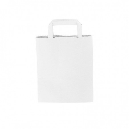 Busta e Shopper in carta bianca per trasporto 22+10x29 cm (PZ.500)