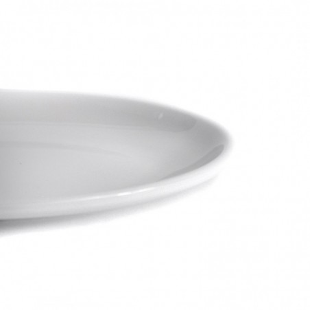 Piatto lavabile in melamina bianco ovale 23x16cm (PZ.1)