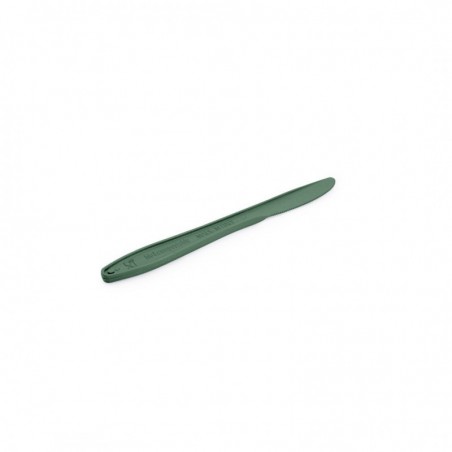 Coltello compostabile verde in mater-bi 16,5cm (PZ.100)