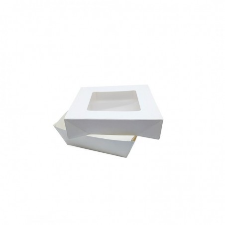 Scatola in cartoncino kray bianca 13,5x13,5 cm